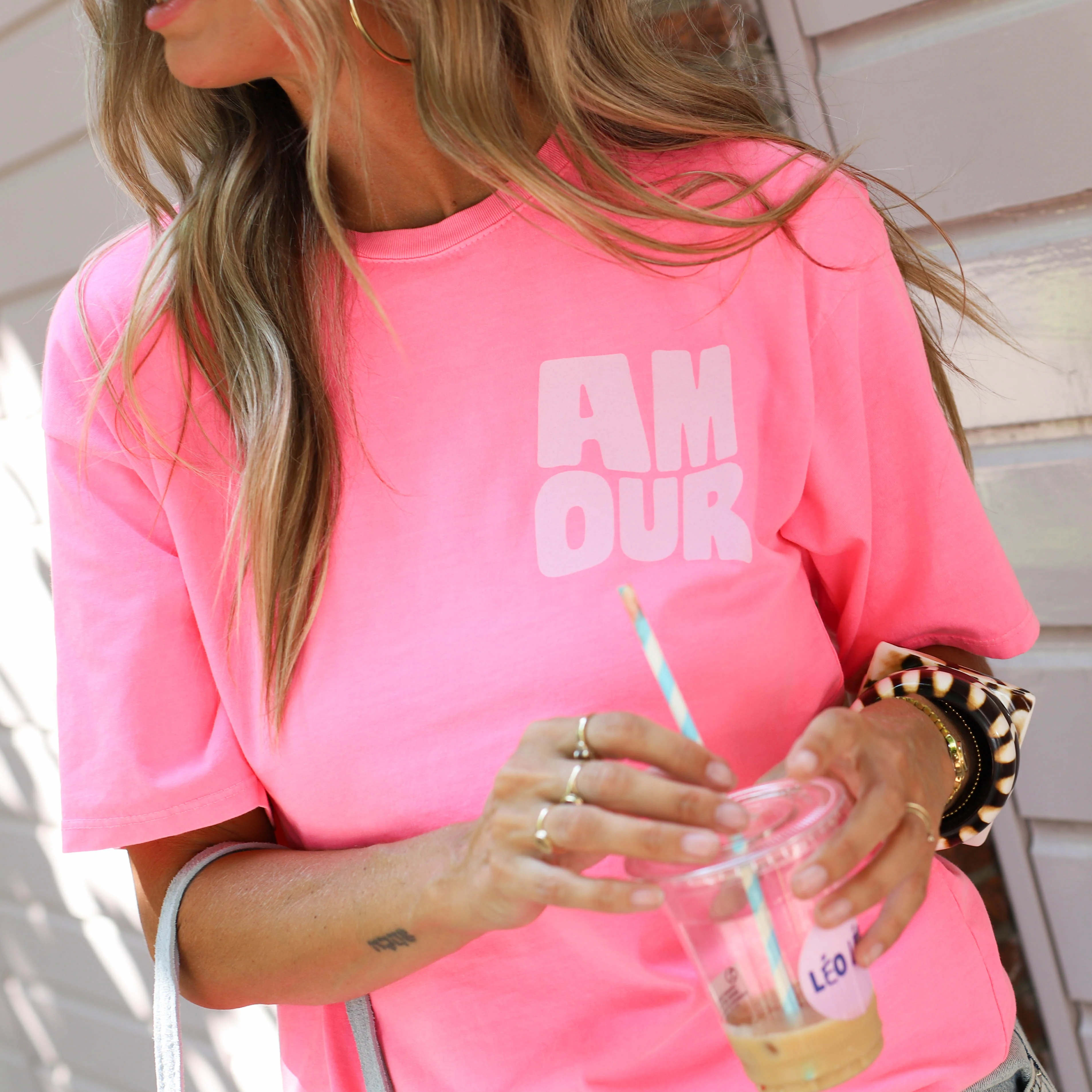 Amore tee fuchsia - Image 4