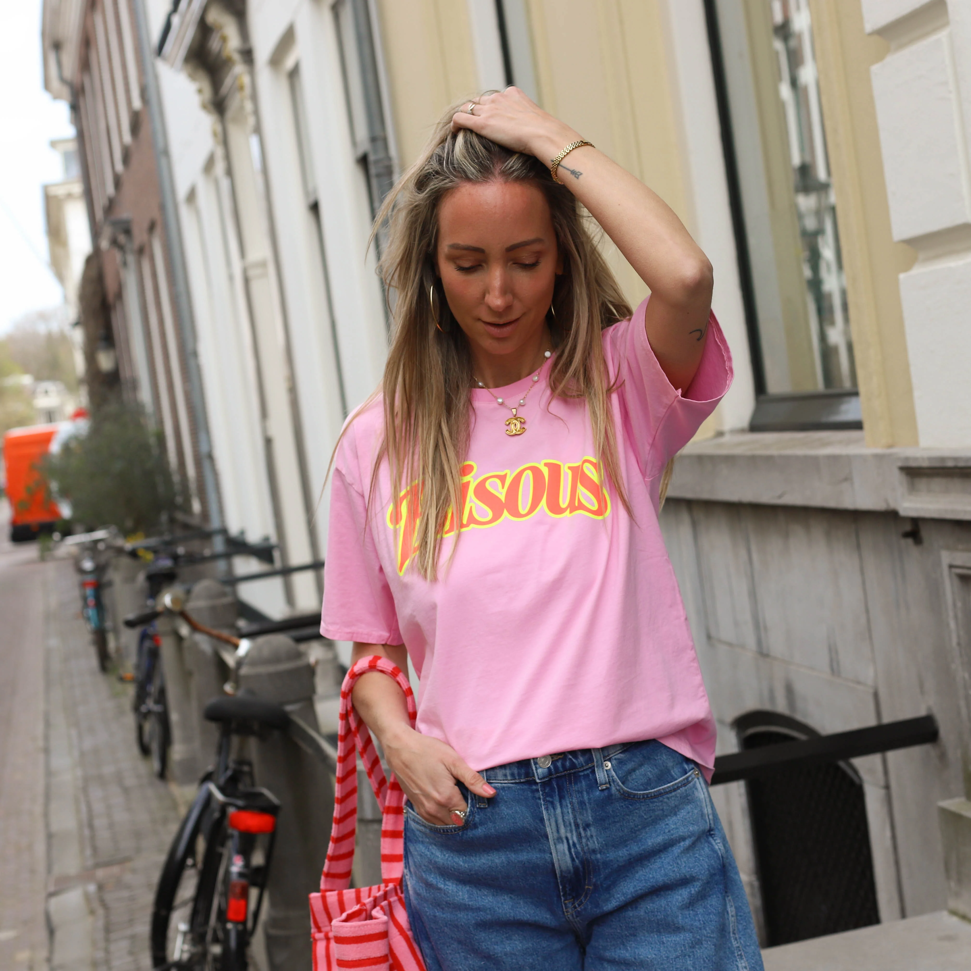 Bisous shirt roze - Image 2