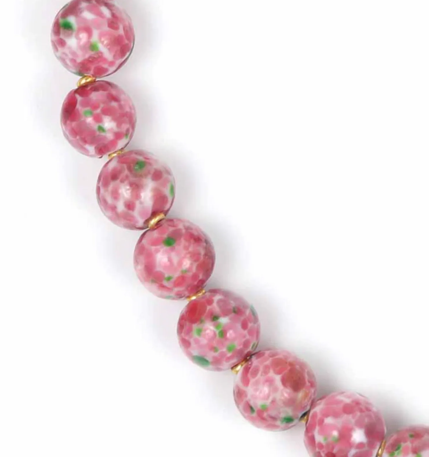 By Jam fijne kralenketting fuchsia gemêleerd - Image 4