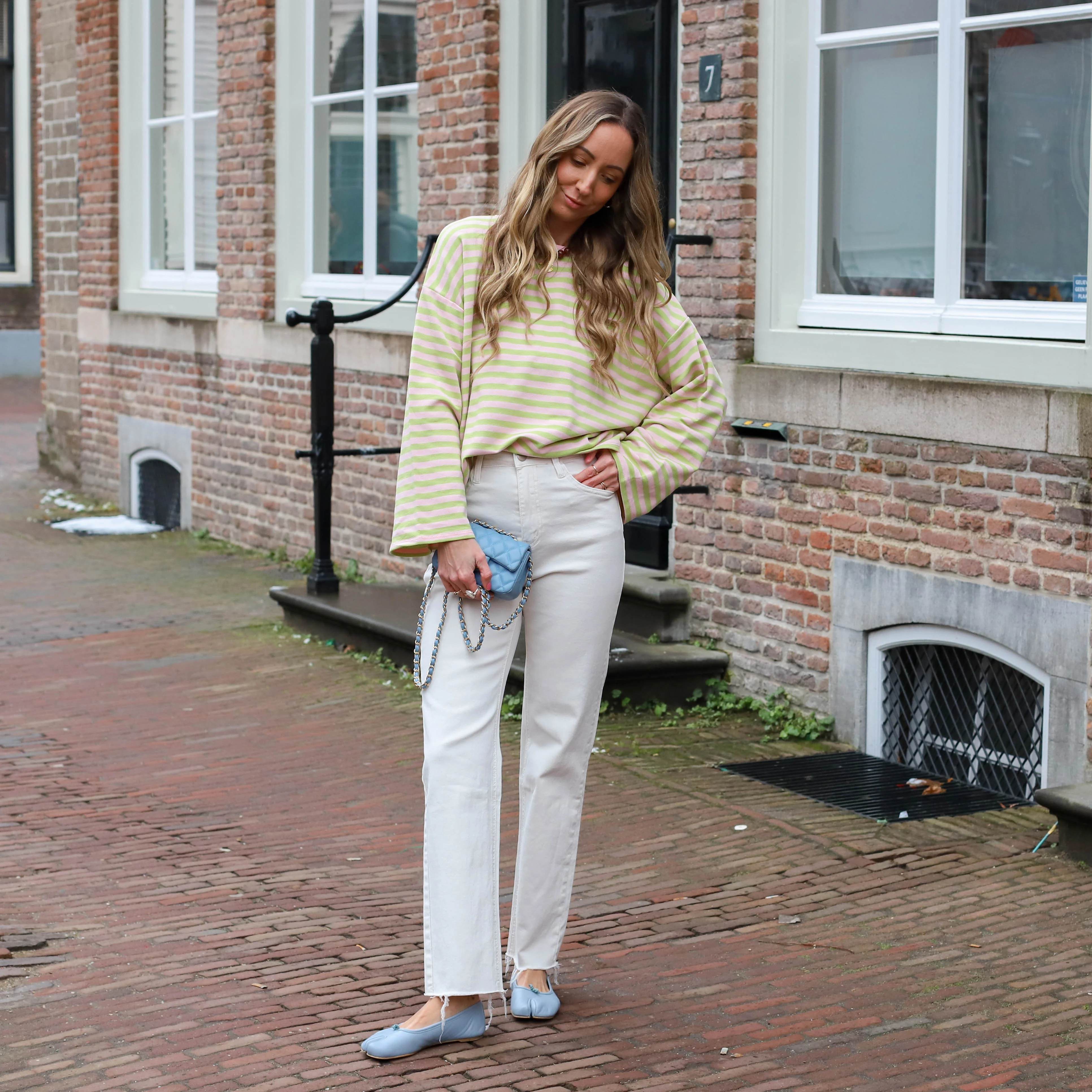 Denim jeans off white - Image 3