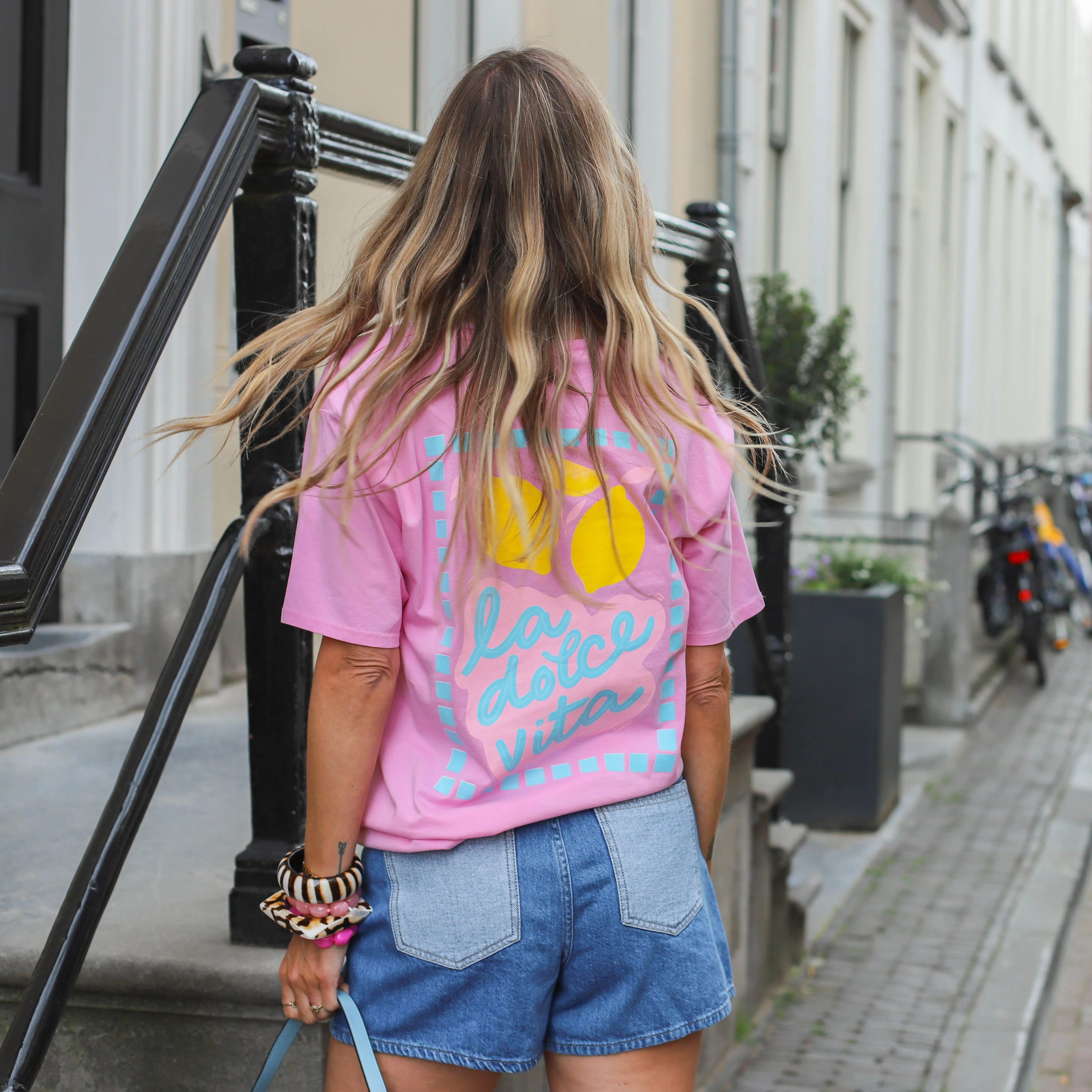 Fie denim shorts medium blue - Image 3