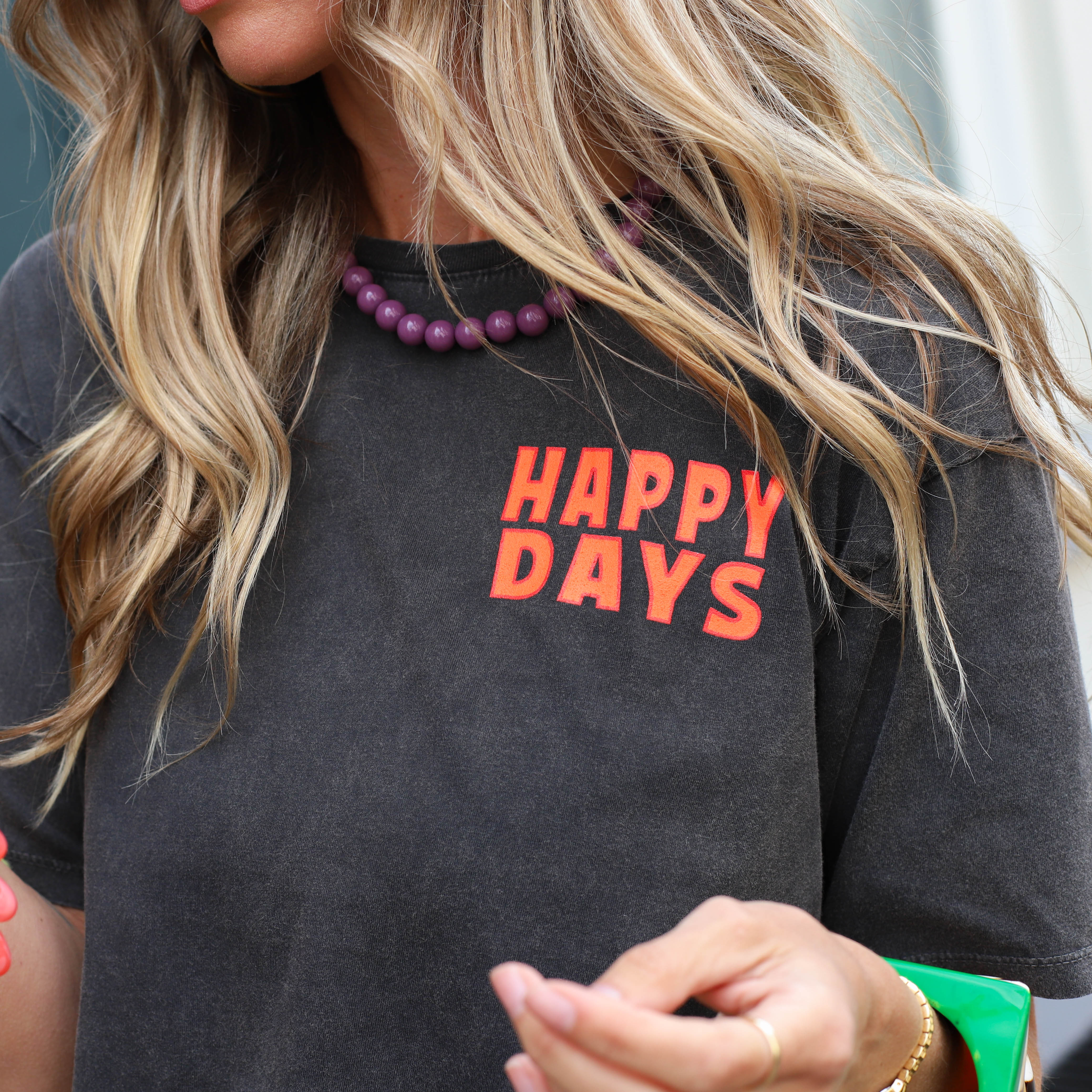 Happy Days tee donkergrijs - Image 4