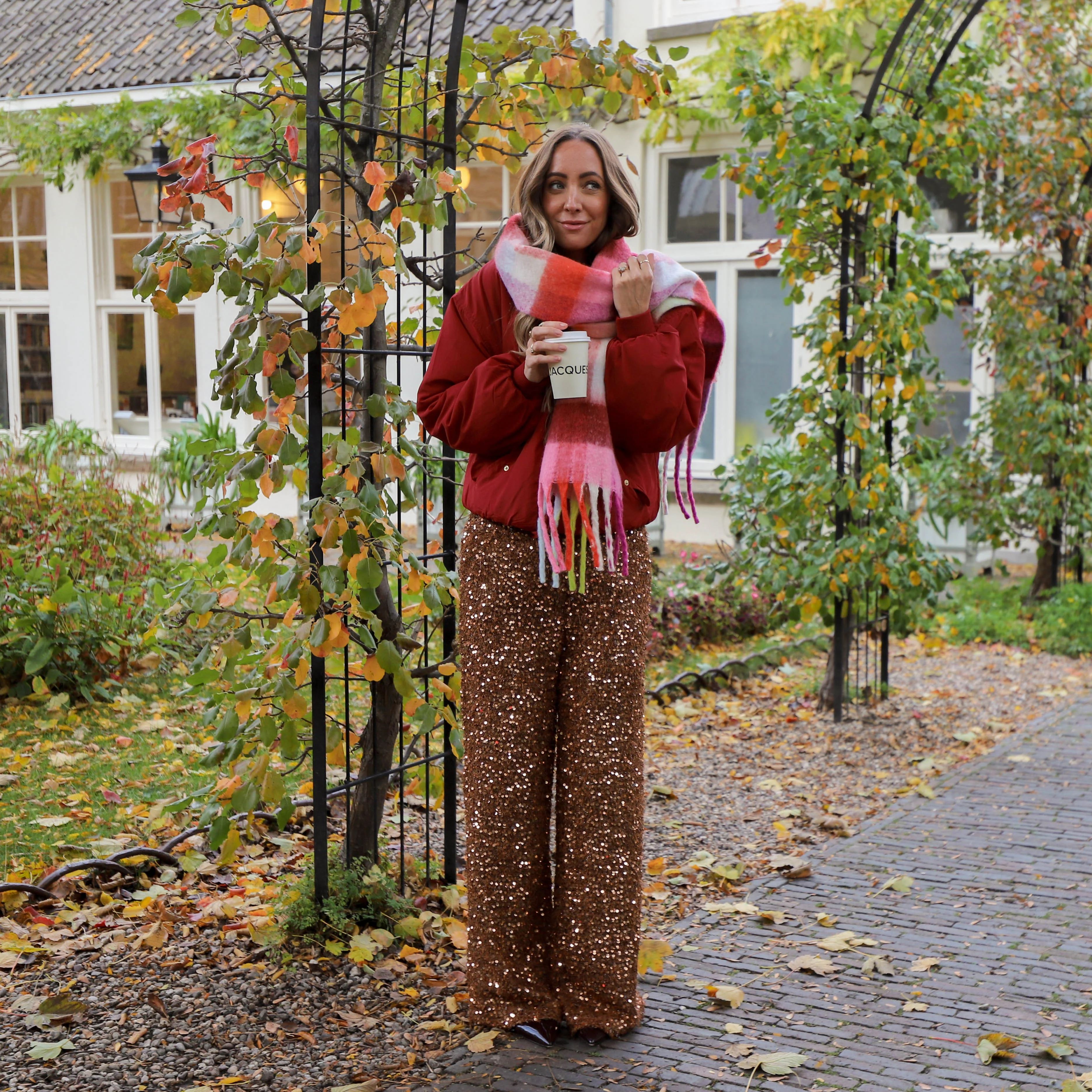 Harper & Yve Holly pants bronze sequin
