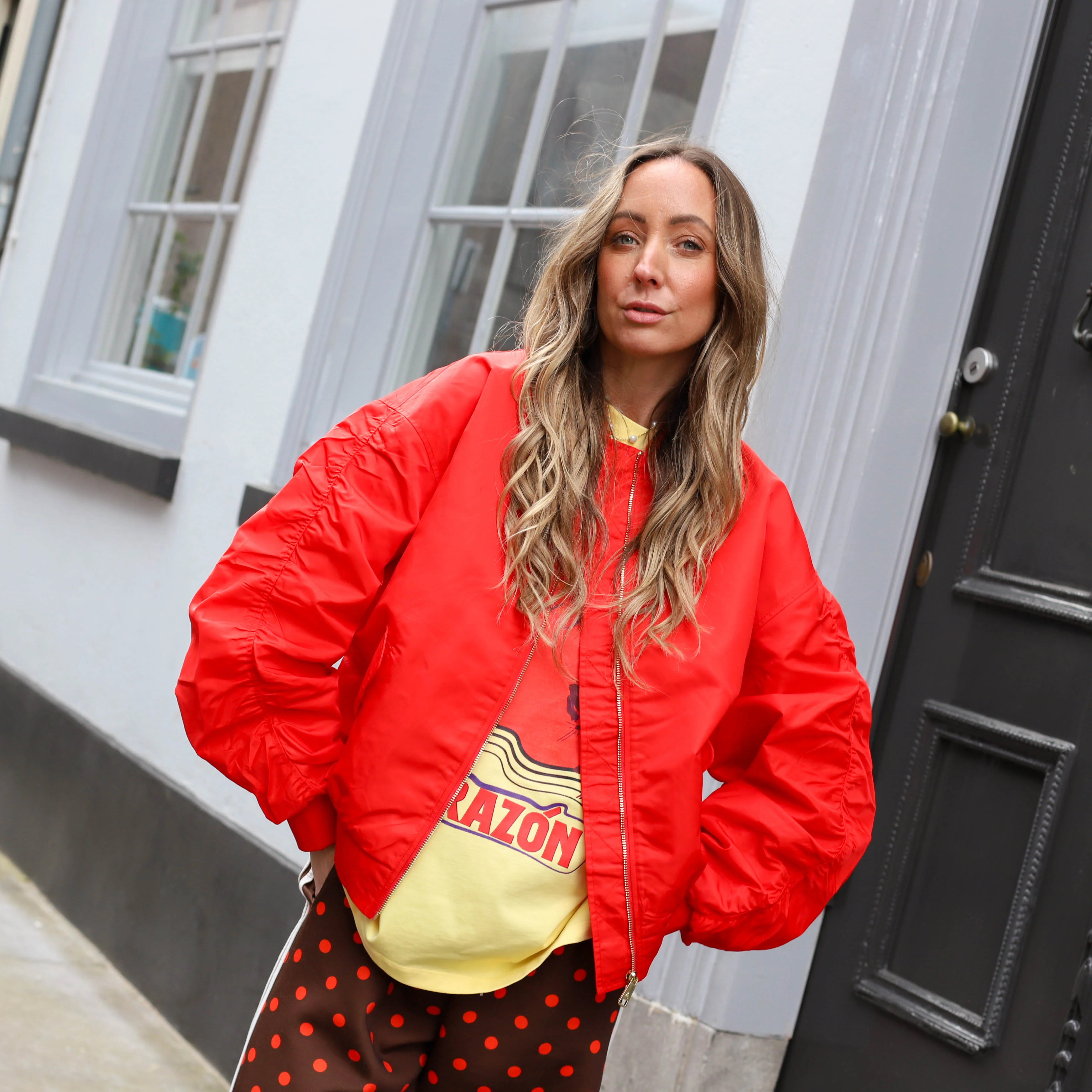 Harper & Yve Janna bomber jack poppy red - Image 8