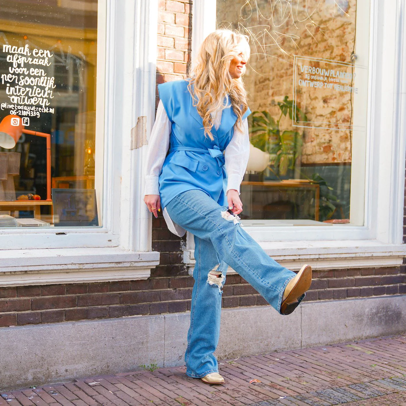 Holly wide destroy jeans - Image 7