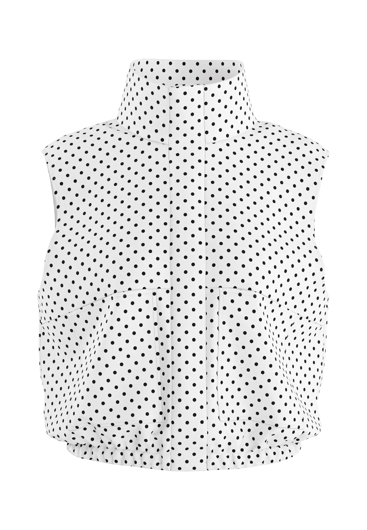Hypedrop gilet jacket dots cloud dancer - Image 5