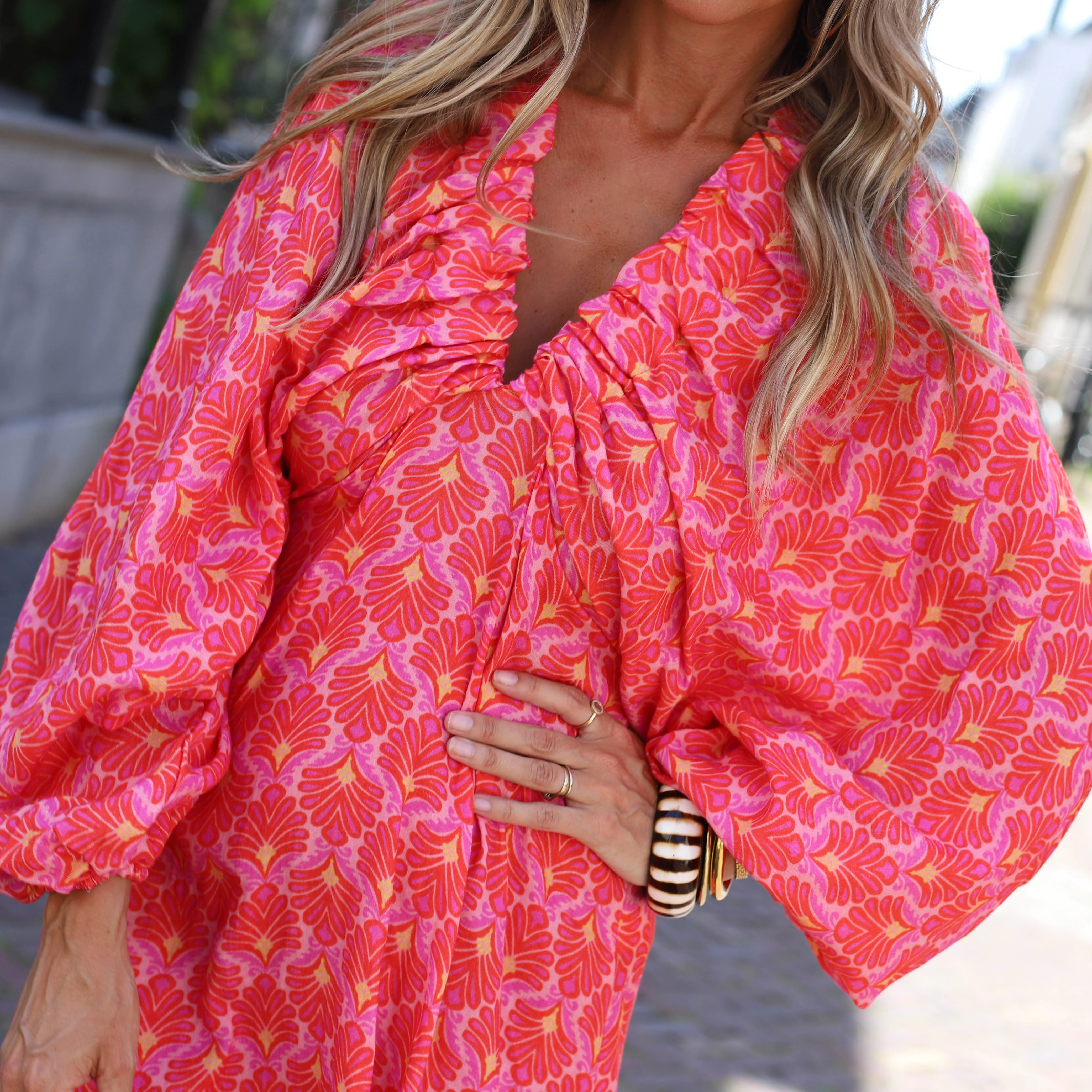 Isa playsuit koraal roze - Image 2