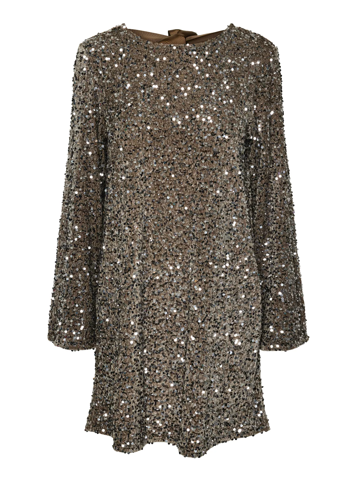 Kam deep bow dress zilver - Image 18