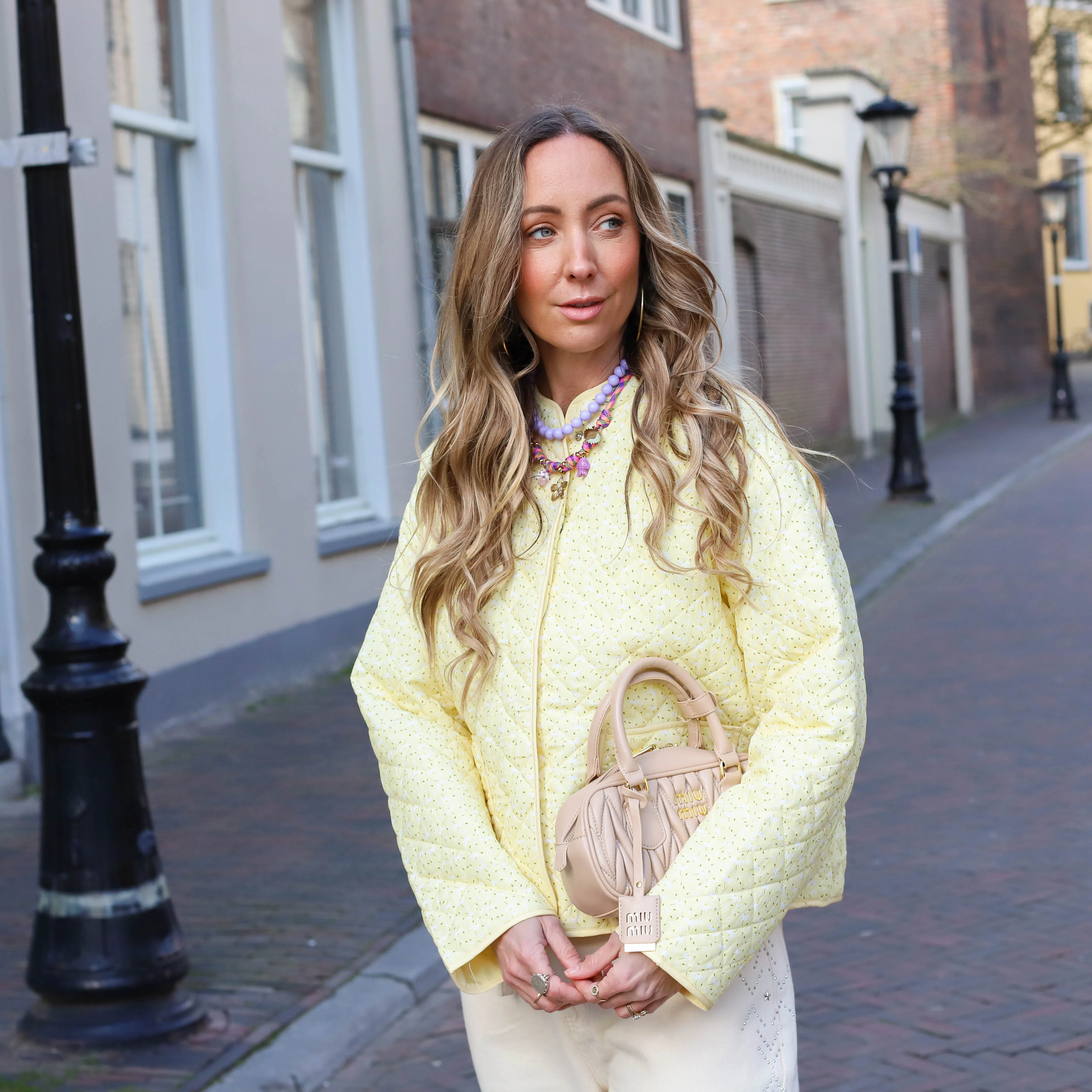 Krikke quilted jacket French vanilla - Image 5
