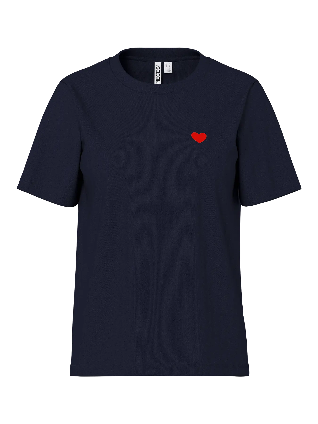 Mila heart tee sky captain red