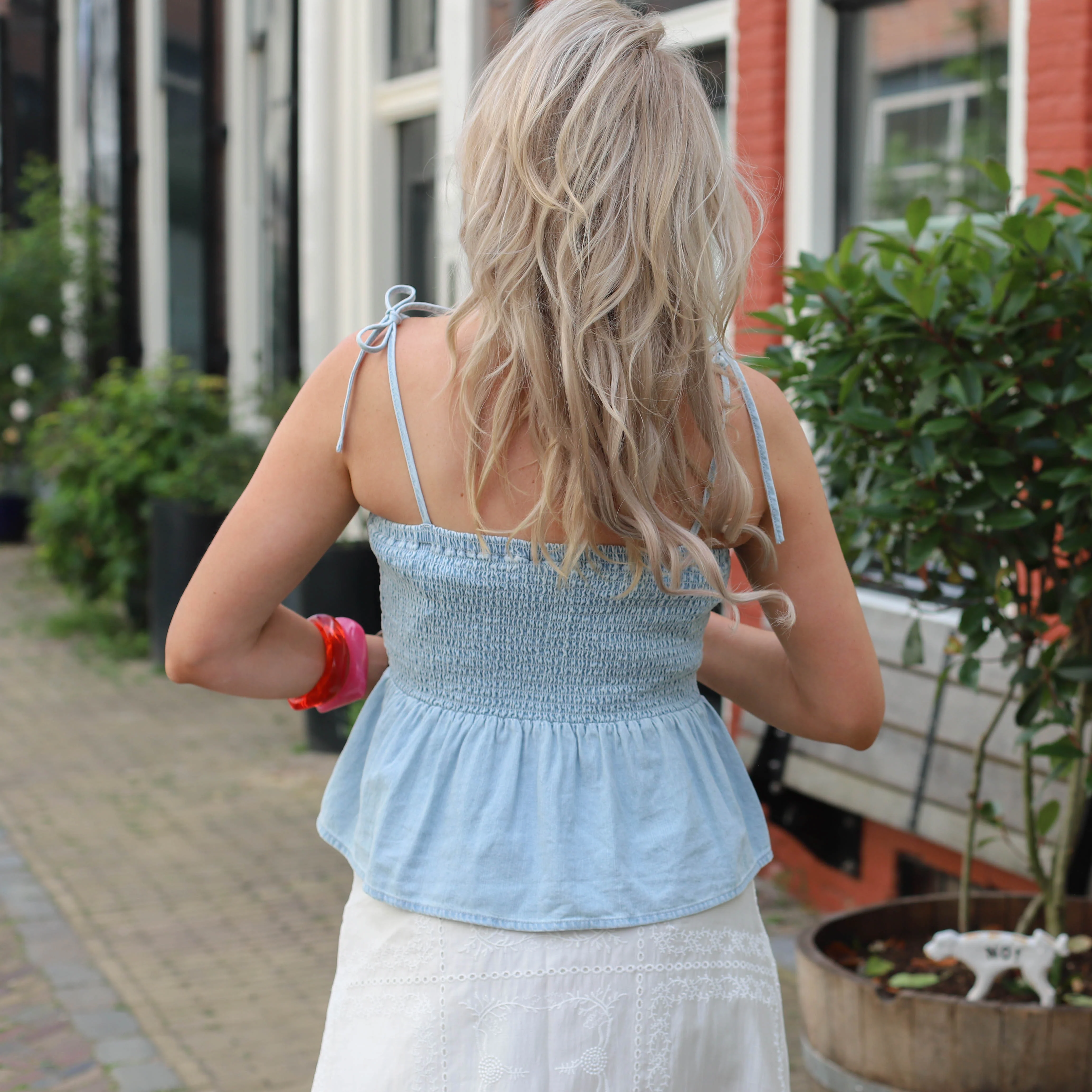 Noisy May Oregon smock top light blue - Image 4