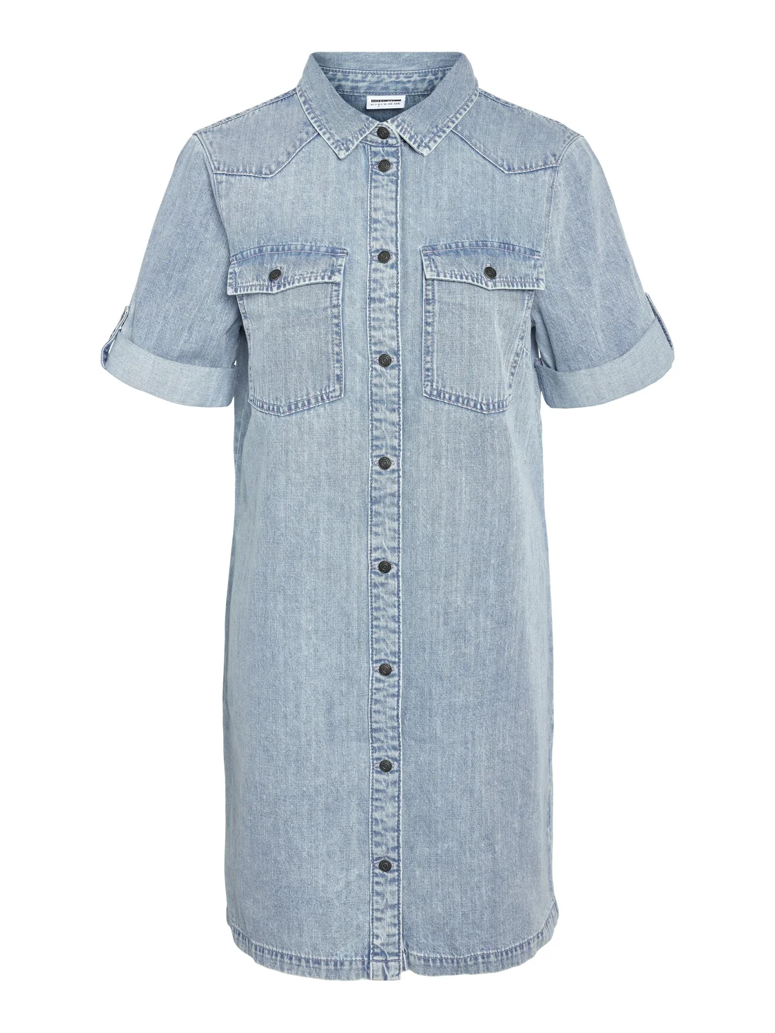 Noisy May Signe denim dress light blue