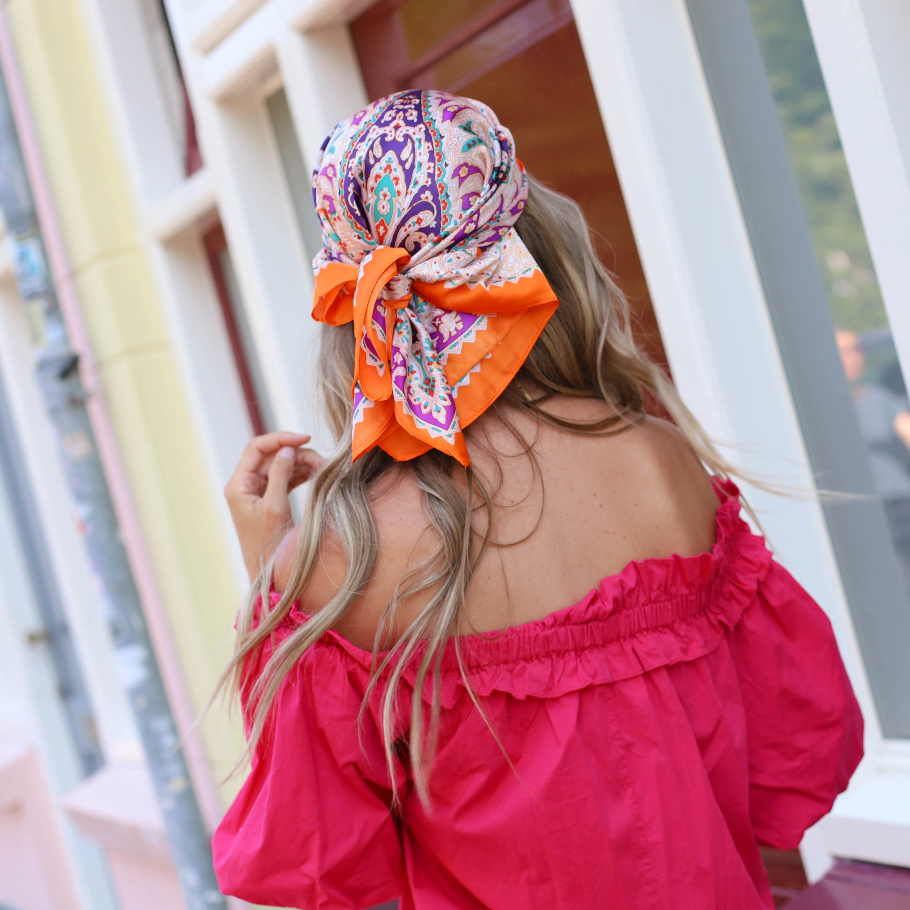 Paisley print sjaal