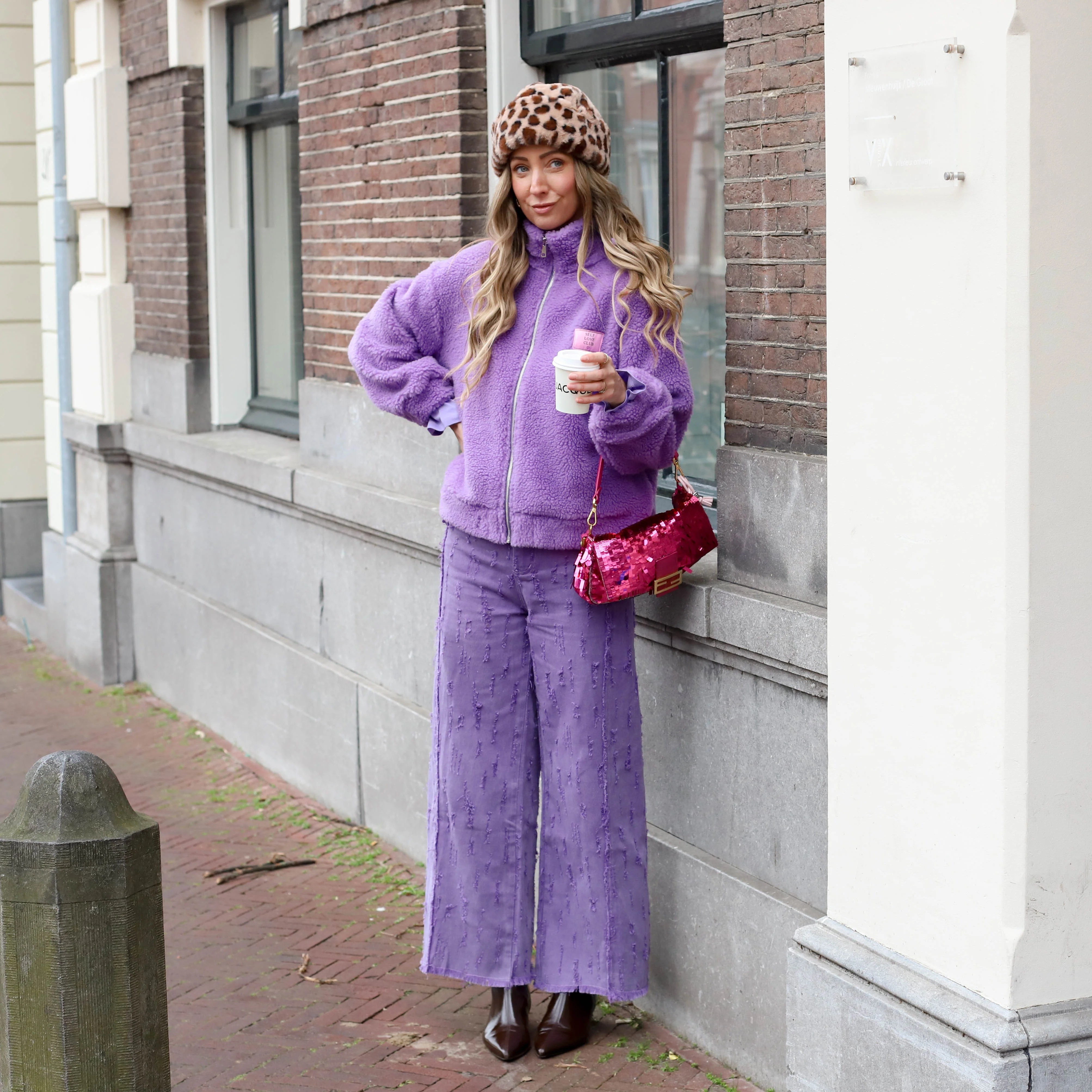 Refined Department damaged denim pants DAIN purple - Image 9