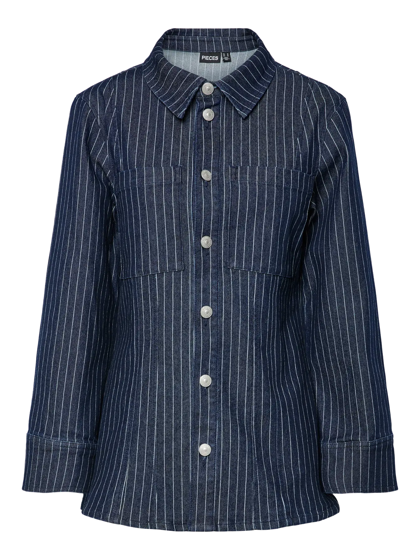 Rose denim blouse dark blue