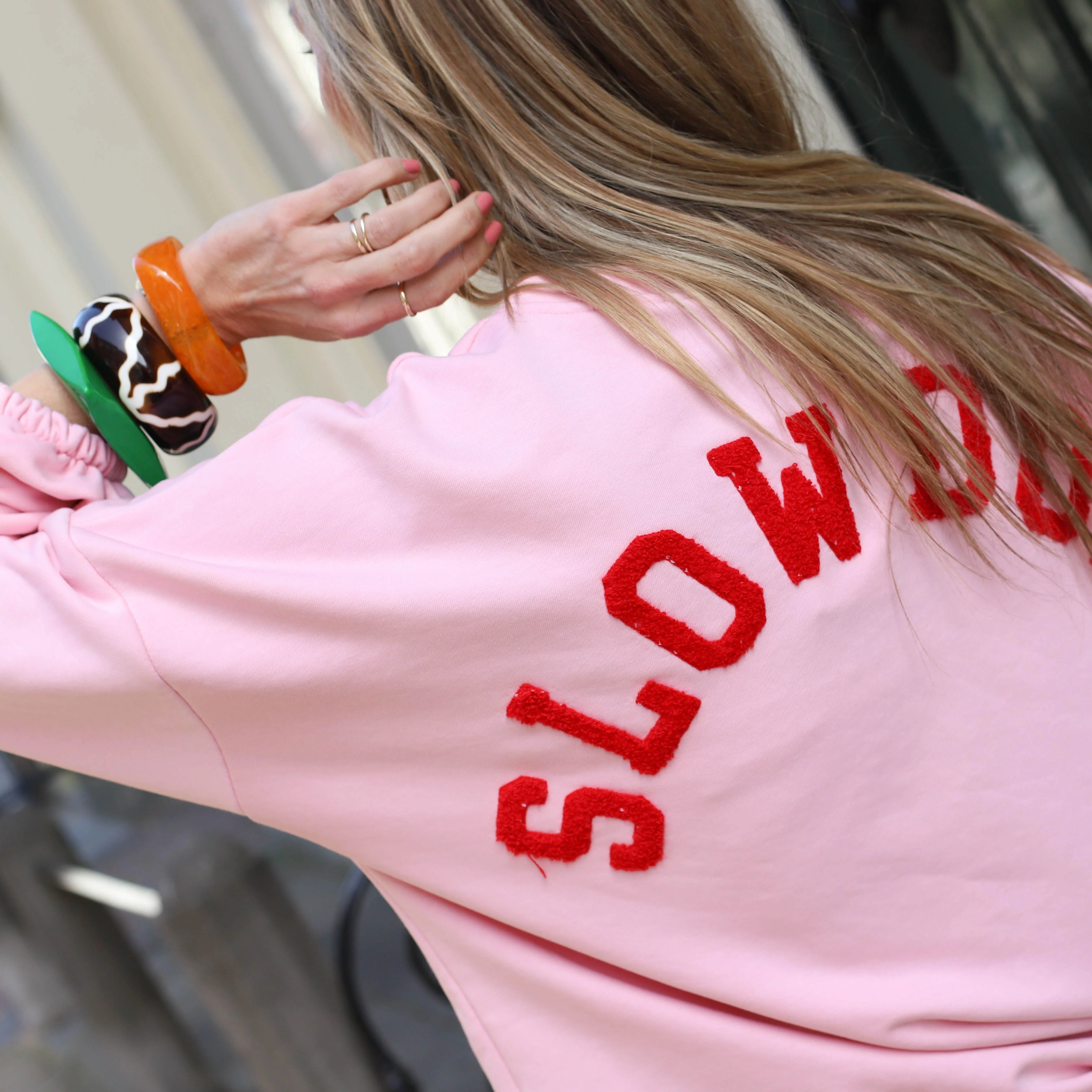 Slow down sweater roze - Image 4