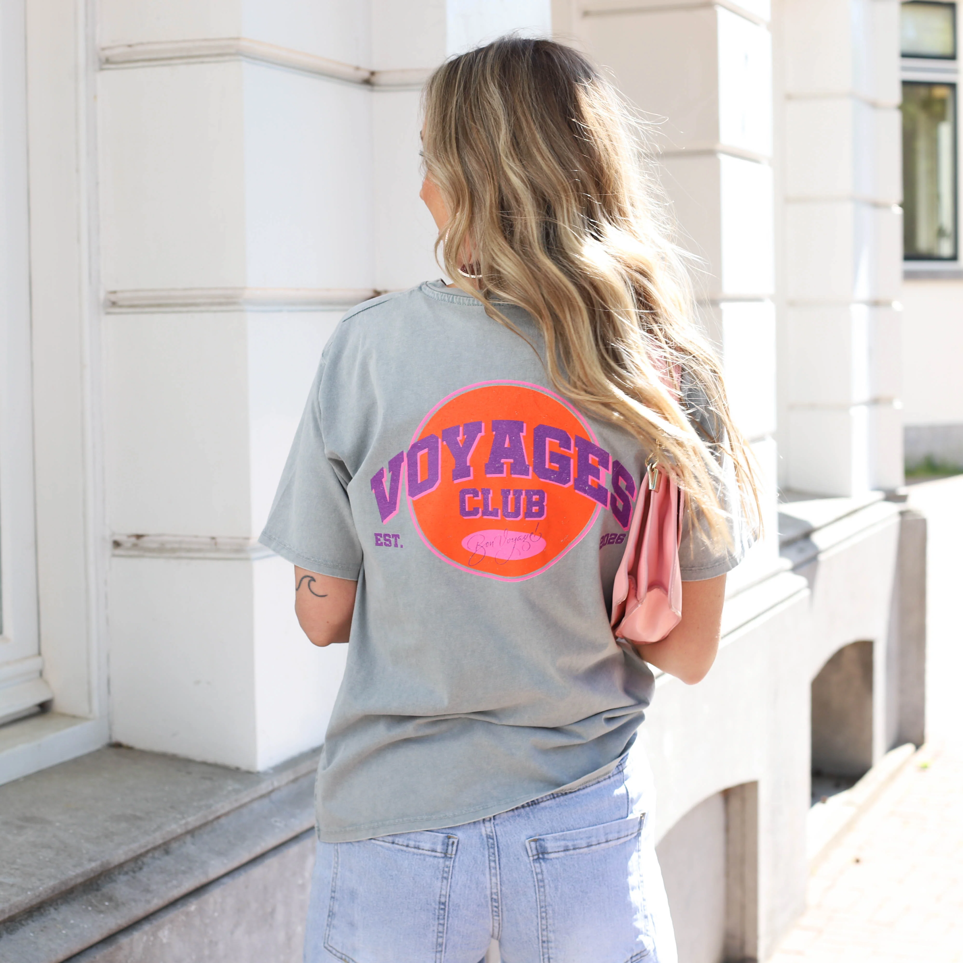 Voyage club tee grijs - Image 2