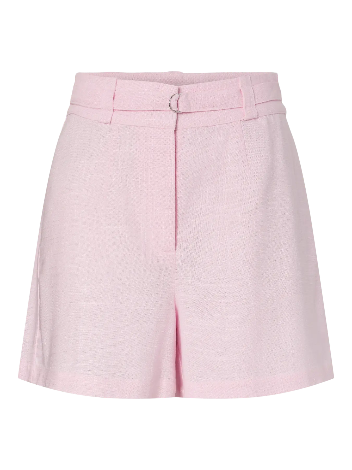 YAS Agana linen blend shorts pink