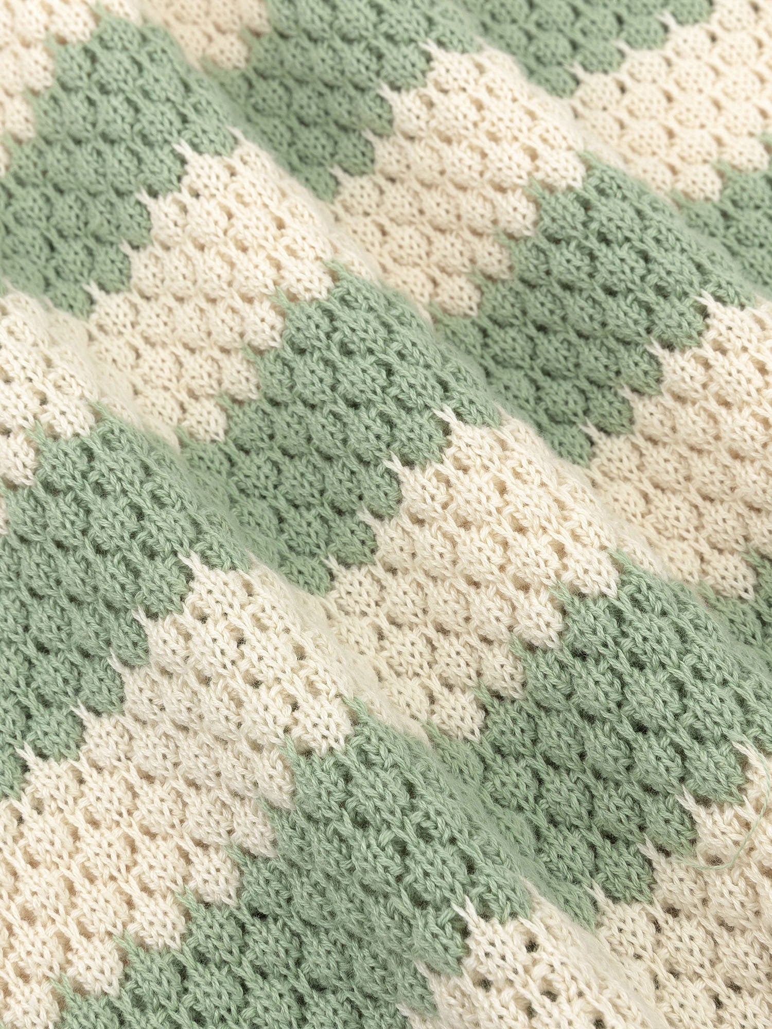 Ydence Knitted top Janouk Sage Green/ Ecru - Image 8