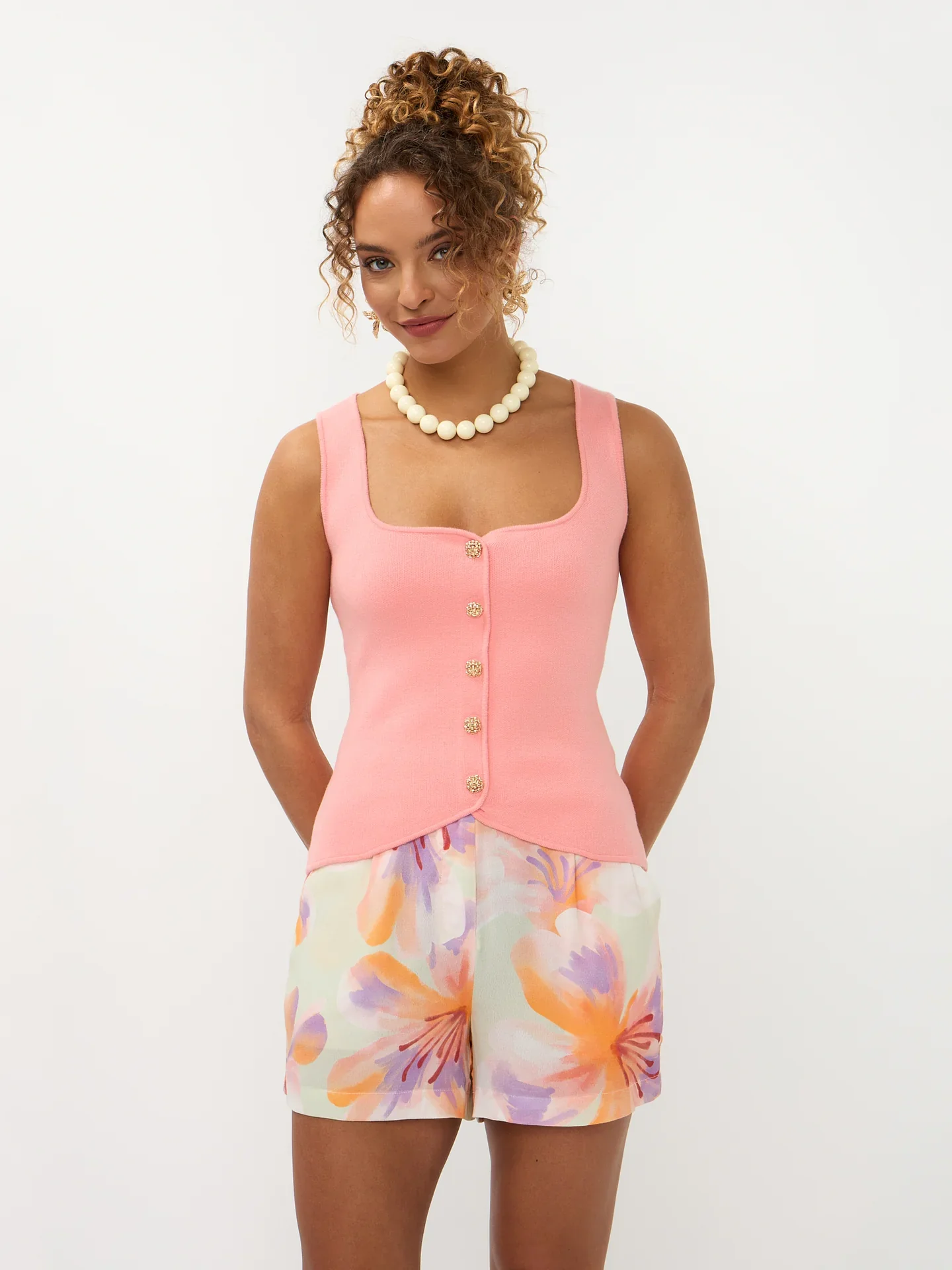Ydence Knitted top Mella Peachy Pink - Image 8